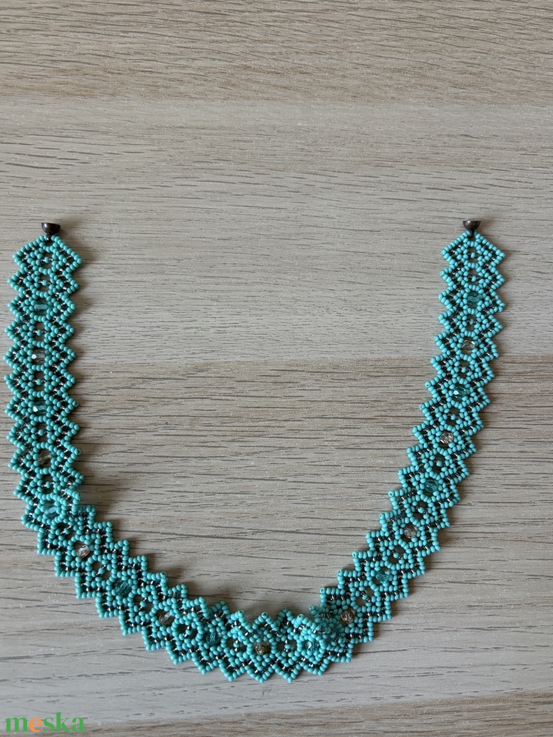 Gyöngyös nyakpánt - ékszer - nyaklánc - gyöngyös nyaklánc - Meska.hu