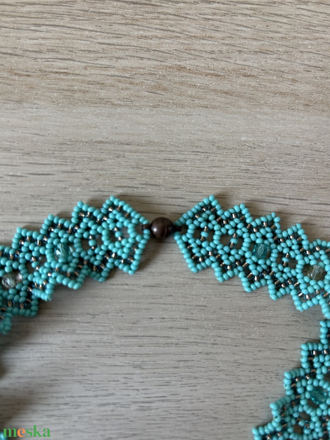 Gyöngyös nyakpánt - ékszer - nyaklánc - gyöngyös nyaklánc - Meska.hu