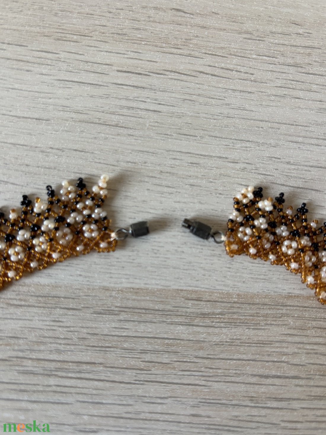 Borostyán gyöngyös nyaklánc - ékszer - nyaklánc - gyöngyös nyaklánc - Meska.hu