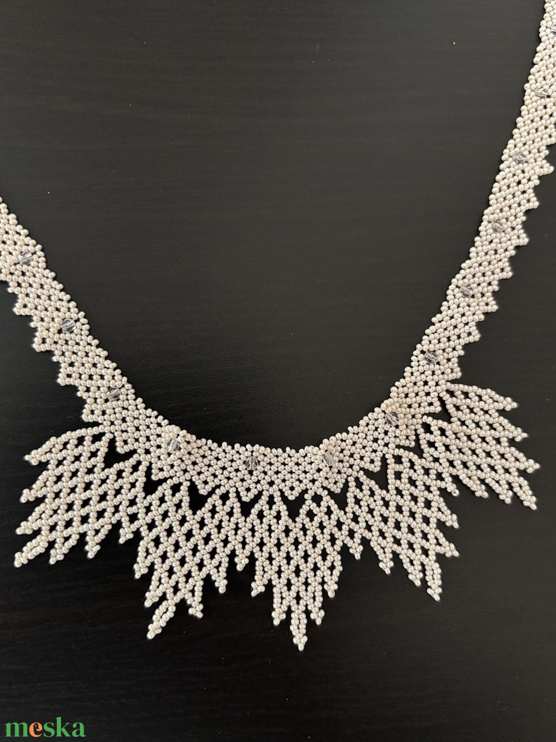 Gyöngyös nyakék - ékszer - nyaklánc - gyöngyös nyaklánc - Meska.hu