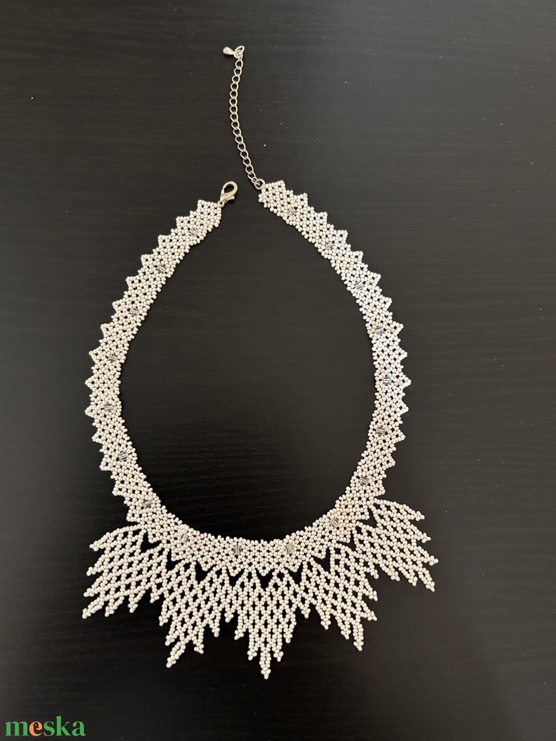 Gyöngyös nyakék - ékszer - nyaklánc - gyöngyös nyaklánc - Meska.hu