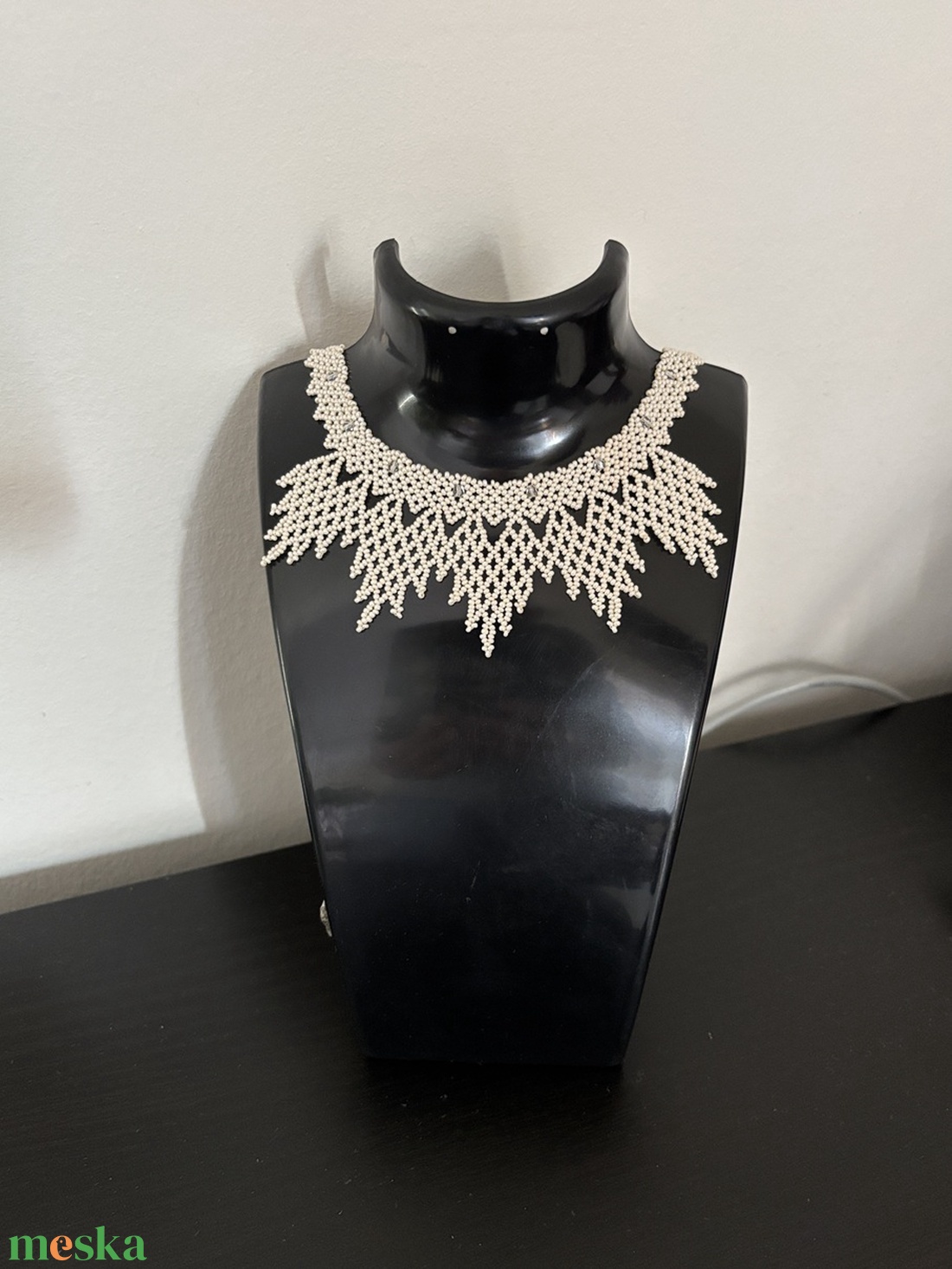 Gyöngyös nyakék - ékszer - nyaklánc - gyöngyös nyaklánc - Meska.hu