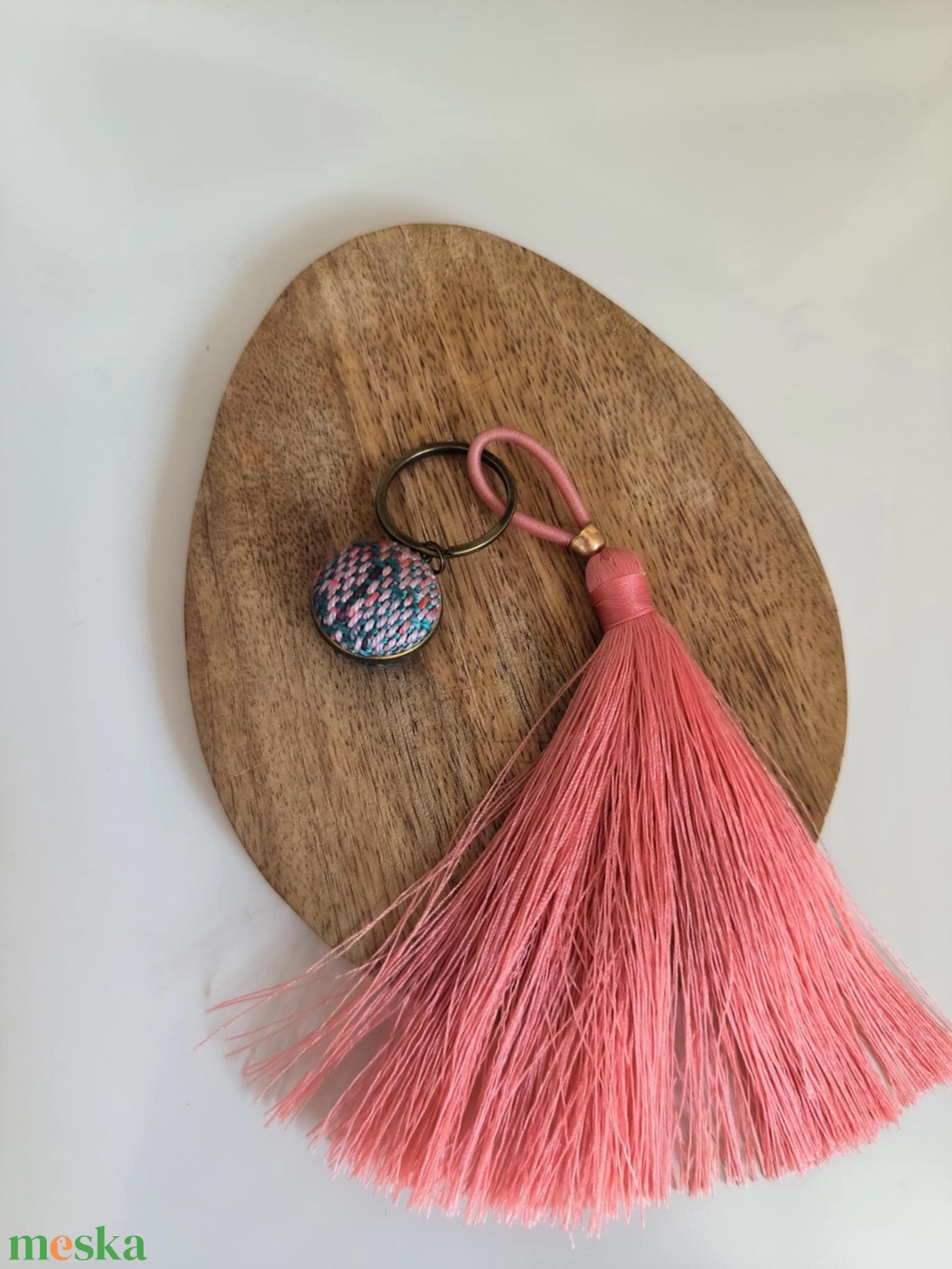 Kulcstartó táskadísz - Picea kéziszövött kendőből - táska & tok - kulcstartó & táskadísz - kulcstartó - Meska.hu