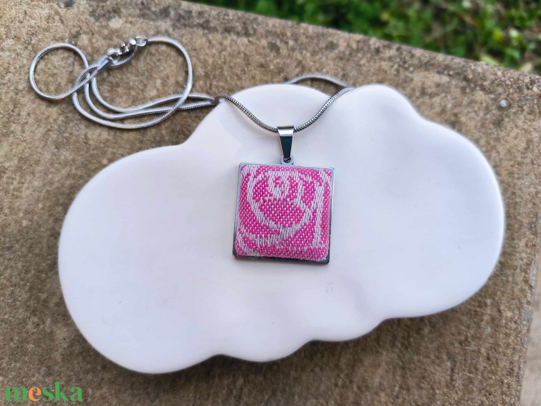 Oscha Roses art nouveau rózsa medál - ékszer - nyaklánc - medál - Meska.hu