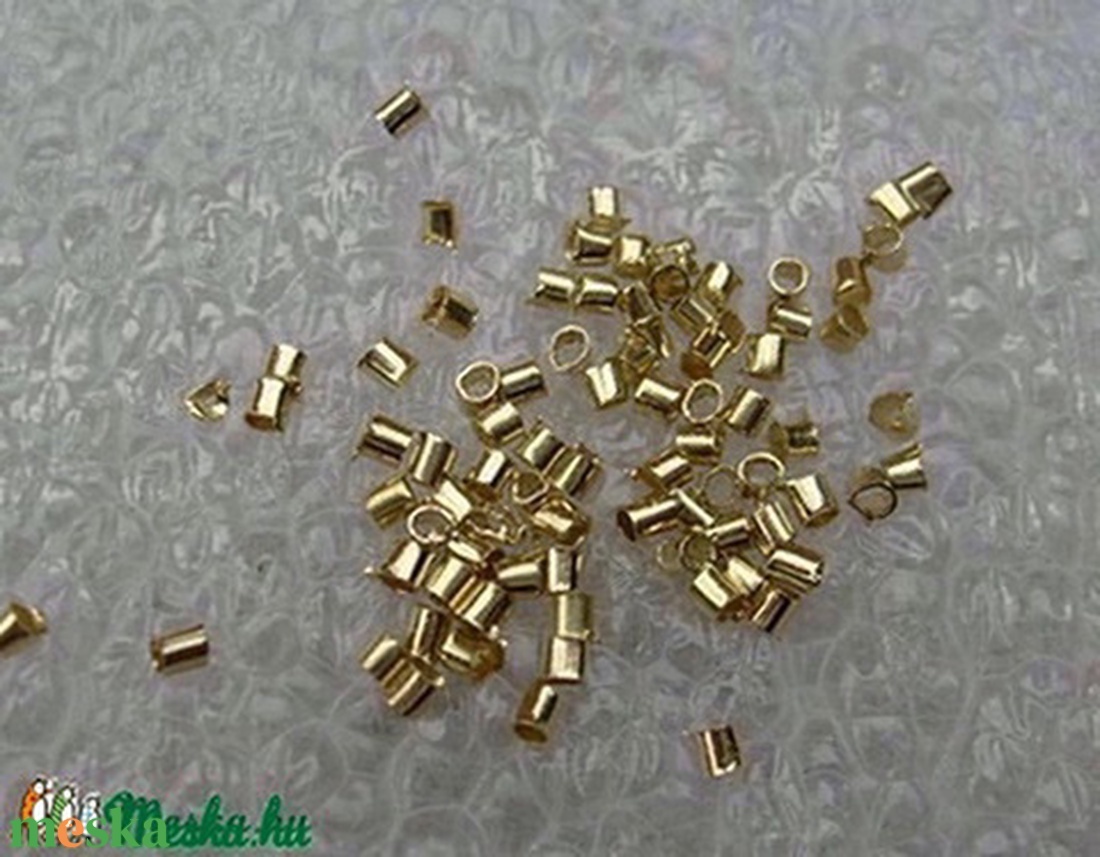 kb 500 db stopper 1,5 mm-es arany színben - kellékek & szerszámok - gyöngyfűzés kellékek - egyéb alkatrész - Meska.hu