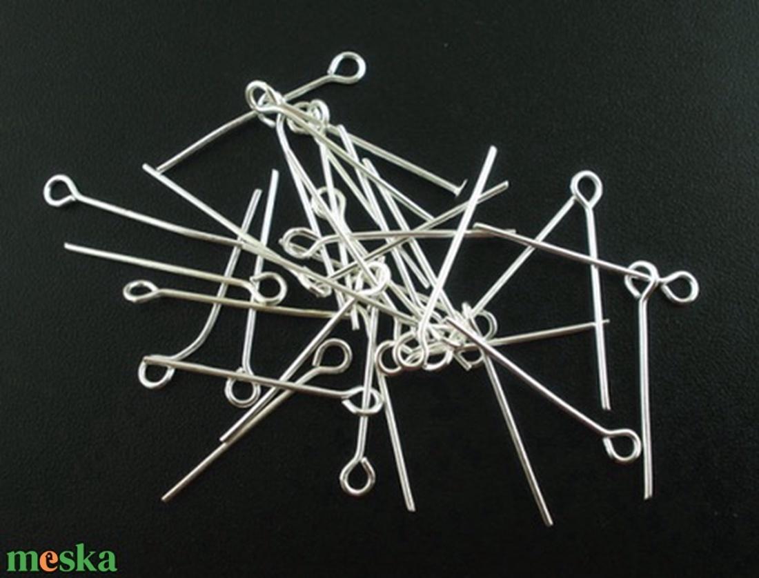 100 db szerelőpálca 24 mm ezüst színű - kellékek & szerszámok - gyöngyfűzés kellékek - egyéb alkatrész - Meska.hu 100 db szerelőpálca 24 mm ezüst színű - kellékek & szerszámok - gyöngyfűzés kellékek - egyéb alkatrész - Meska.hu