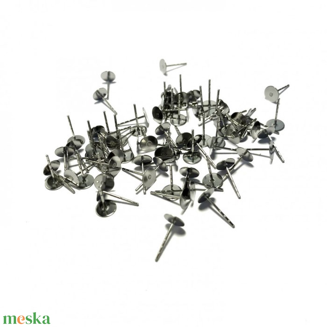 ORVOSI FÉM FÜLBEVALÓ STIFT 6 MM, 50 DB - kellékek & szerszámok - ékszerkellék - fülbevaló alap - Meska.hu ORVOSI FÉM FÜLBEVALÓ STIFT 6 MM, 50 DB - kellékek & szerszámok - ékszerkellék - fülbevaló alap - Meska.hu