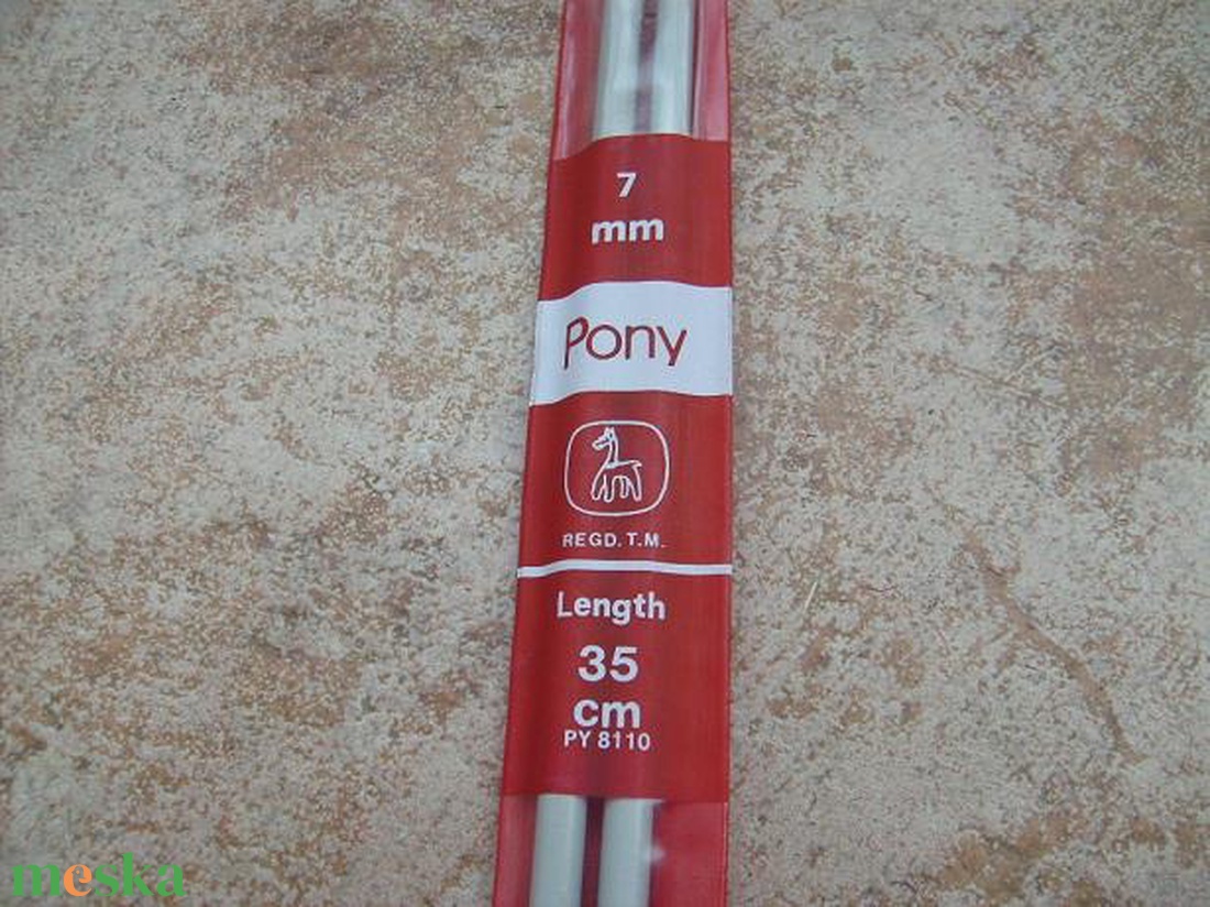 Pony kötőtű 7-es - szerszámok, eszközök - eszköz kötéshez, horgoláshoz - Meska.hu