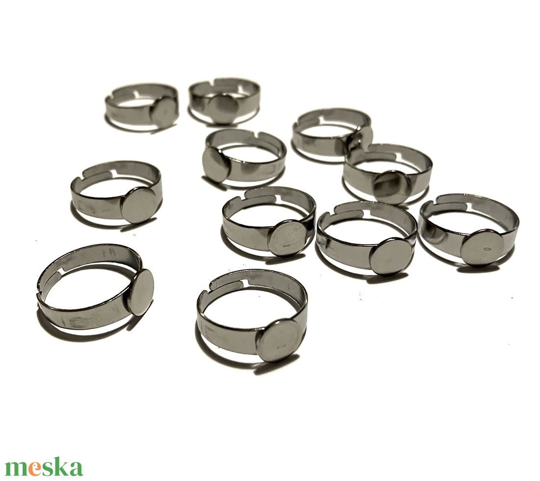 10 DB NEMESACÉL GYŰRŰ ALAP 12 MM - kellékek & szerszámok - ékszerkellék - gyűrűalap - Meska.hu 10 DB NEMESACÉL GYŰRŰ ALAP 12 MM - kellékek & szerszámok - ékszerkellék - gyűrűalap - Meska.hu
