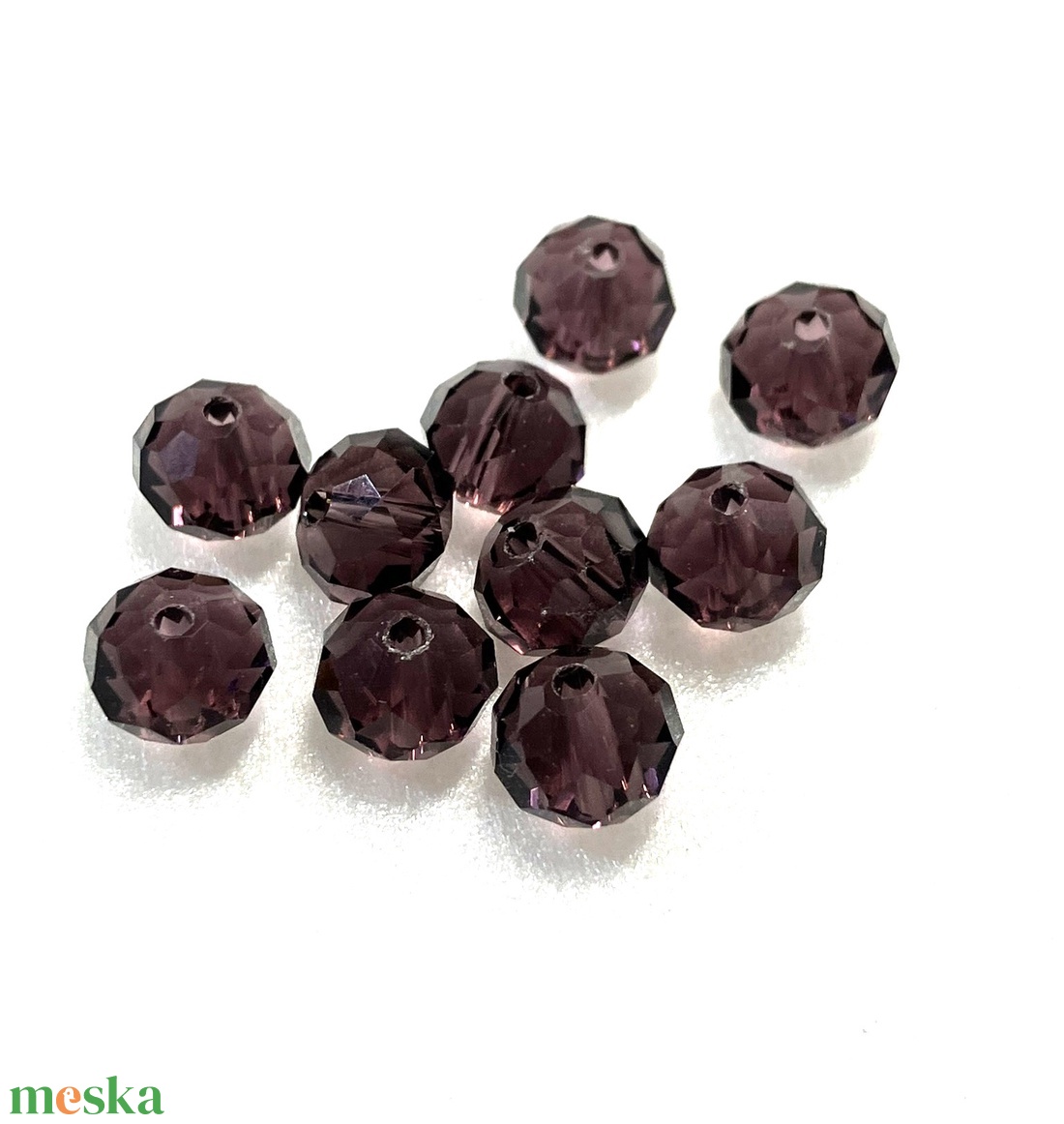 LILA, CSISZOLT ÜVEGGYÖNGY, 6X8 MM-ES - kellékek & szerszámok - gyöngyfűzés kellékek - üveggyöngy - Meska.hu LILA, CSISZOLT ÜVEGGYÖNGY, 6X8 MM-ES - kellékek & szerszámok - gyöngyfűzés kellékek - üveggyöngy - Meska.hu