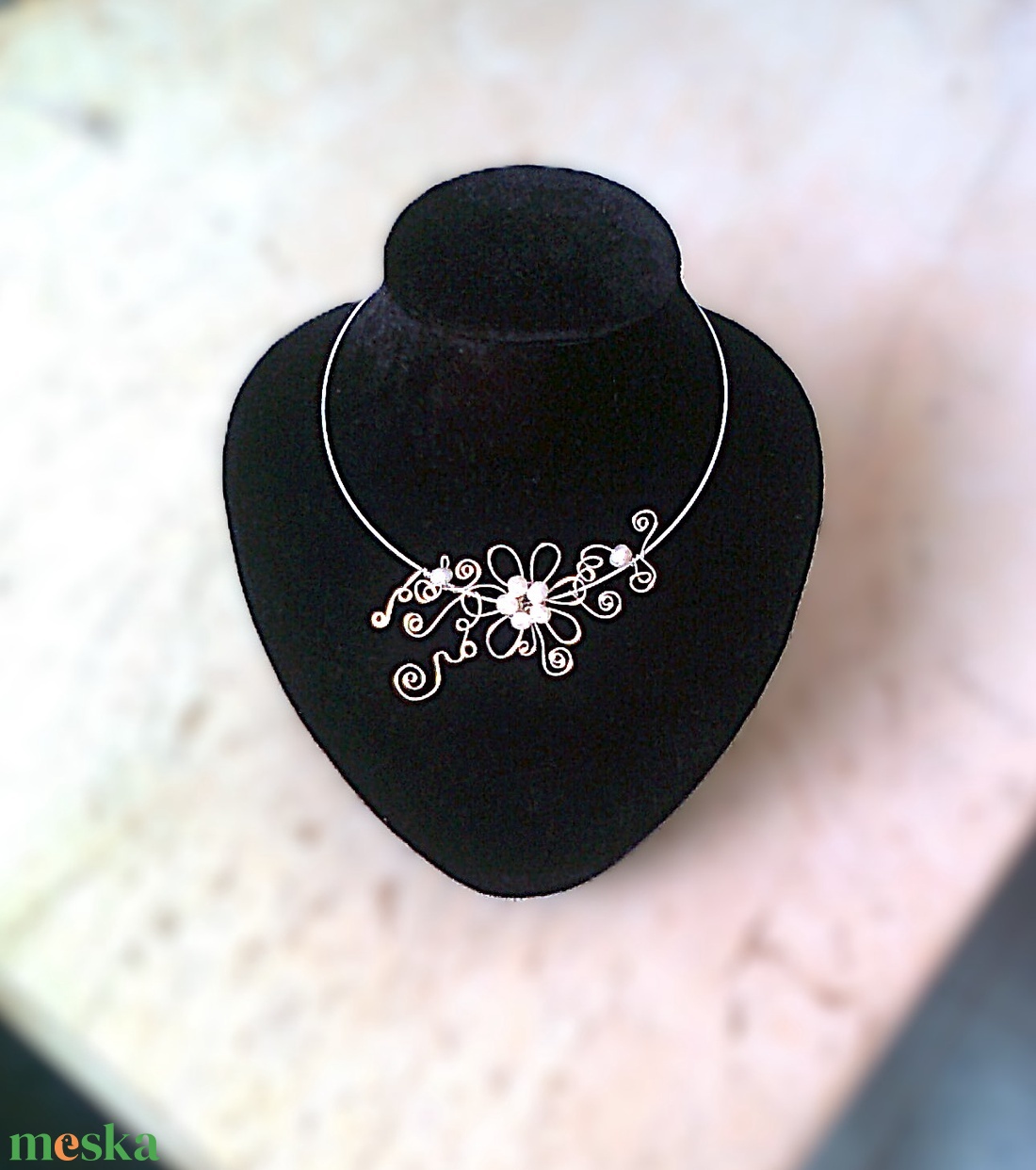 Esküvői nyakék 4  - esküvő - ékszer - nyaklánc - Meska.hu