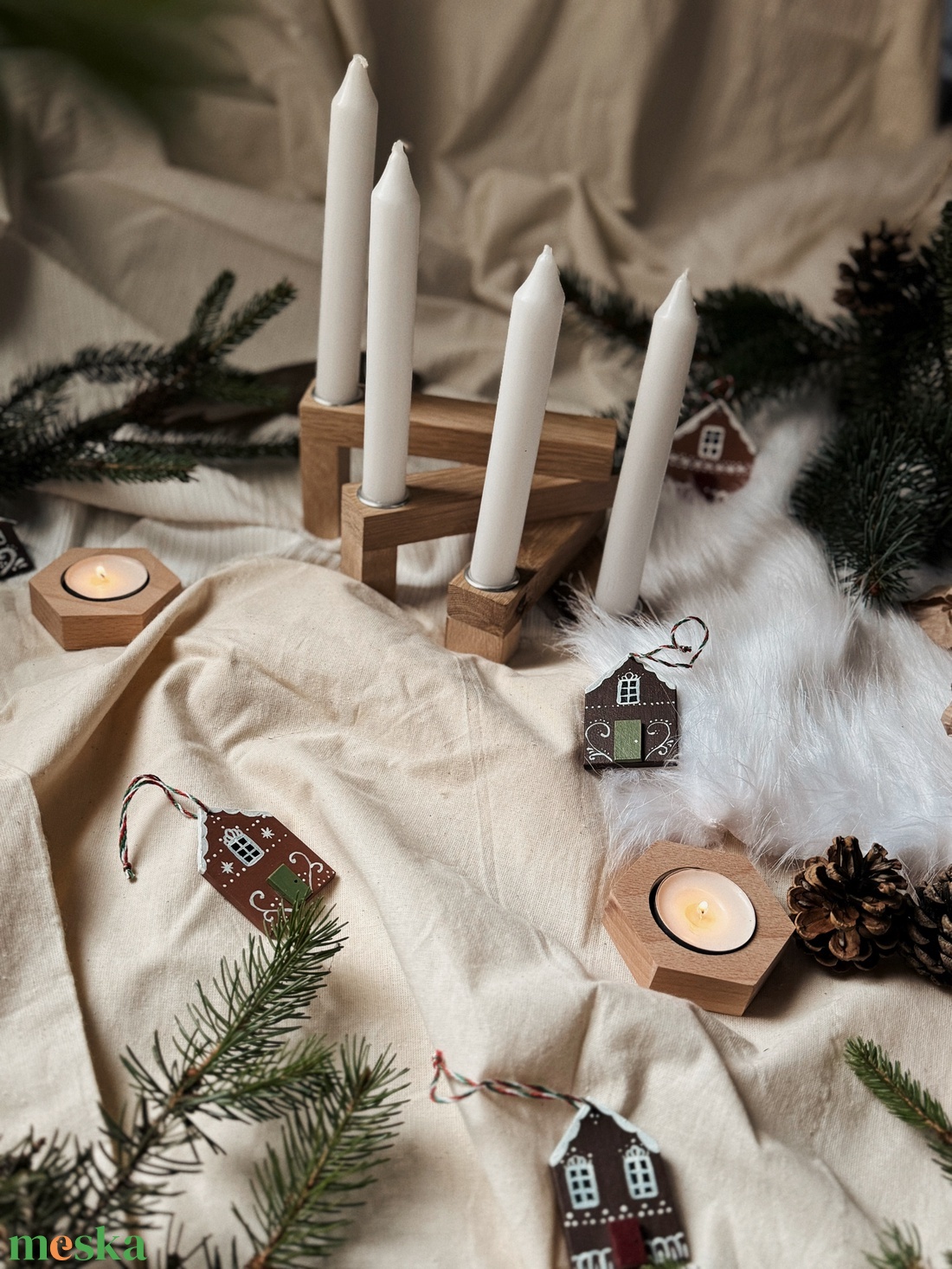 Adventi gyertyatartó - karácsony - adventi díszek - adventi asztaldísz - Meska.hu Adventi gyertyatartó - karácsony - adventi díszek - adventi asztaldísz - Meska.hu