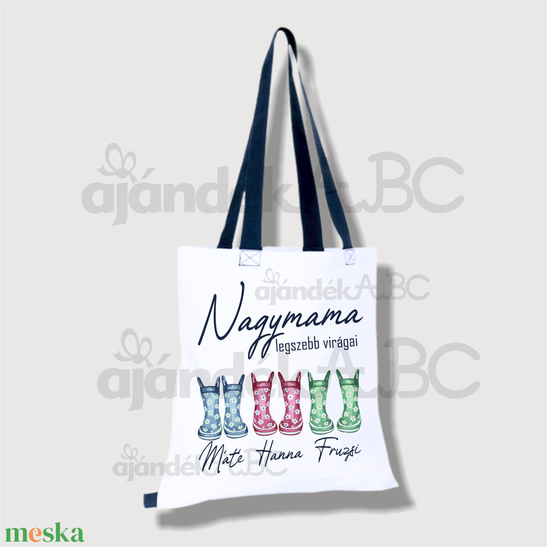 Vászon bevásárló táska anyukáknak, nagymamáknak - táska & tok - bevásárlás & shopper táska - shopper, textiltáska, szatyor - Meska.hu