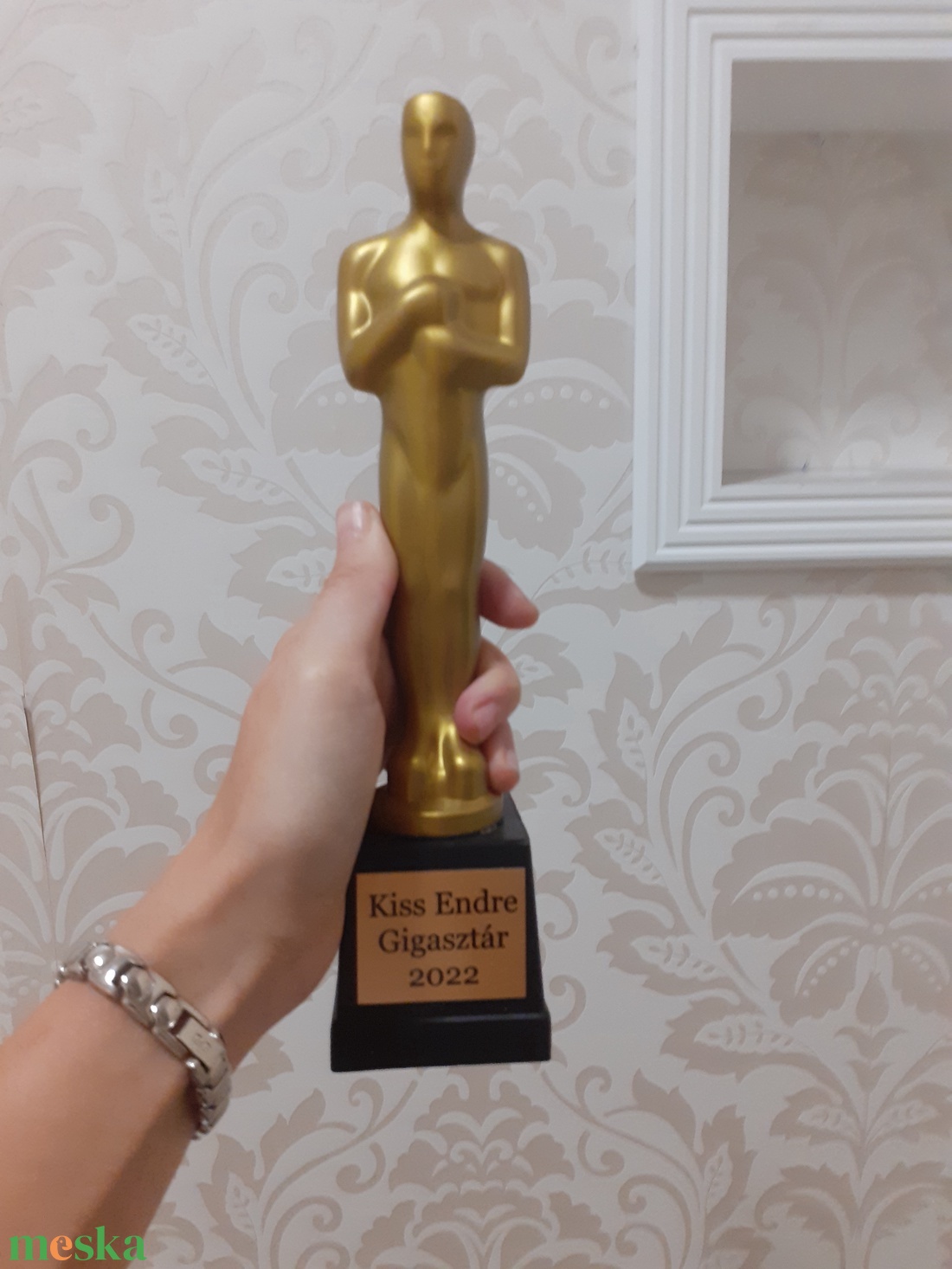 Oscar szobor egyedi felirattal - esküvő - emlék & ajándék - köszönőajándék - Meska.hu