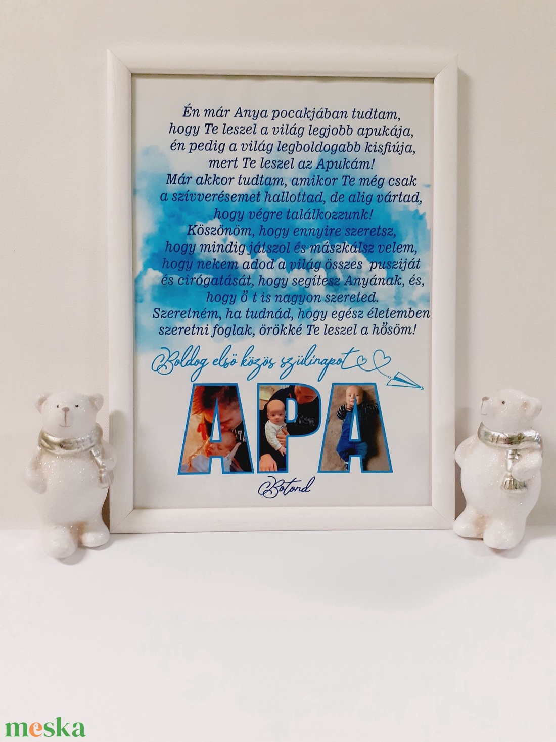 Apa szülinapi kép  - otthon & életmód - dekoráció - kép & falikép - poszter - Meska.hu