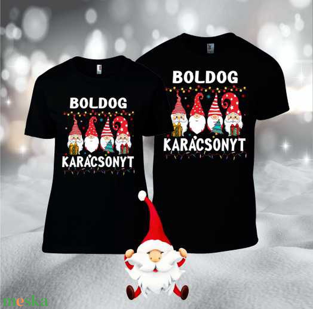 Fekete karácsonyi páros póló - karácsony - karácsonyi ruházat - karácsonyi póló & pulcsi - Meska.hu Fekete karácsonyi páros póló - karácsony - karácsonyi ruházat - karácsonyi póló & pulcsi - Meska.hu