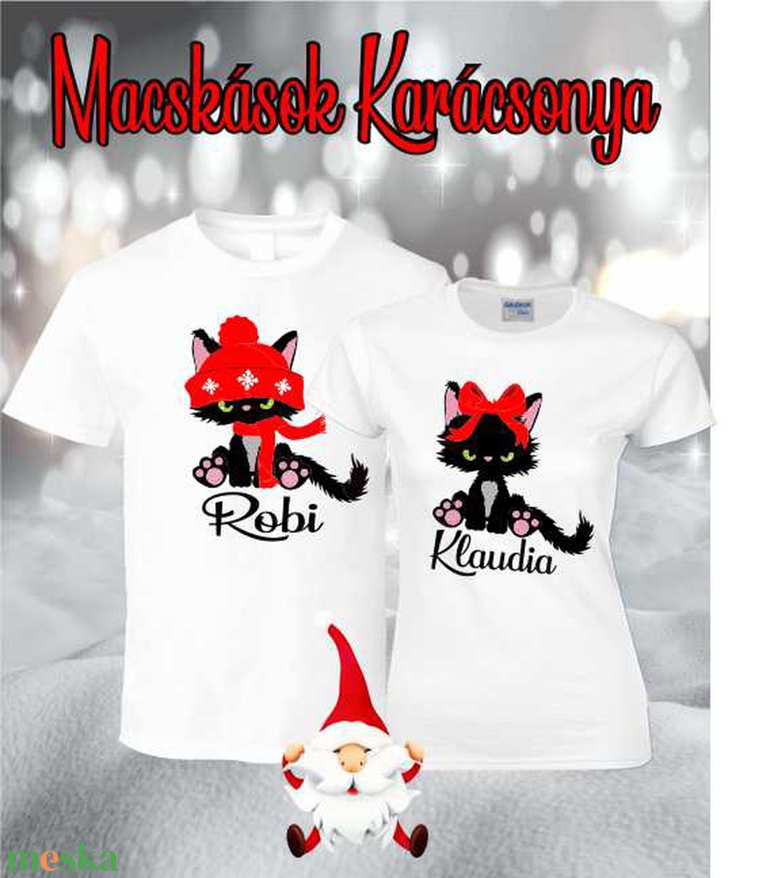 Karácsonyi cicás póló - karácsony - karácsonyi ruházat - karácsonyi póló & pulcsi - Meska.hu Karácsonyi cicás póló - karácsony - karácsonyi ruházat - karácsonyi póló & pulcsi - Meska.hu