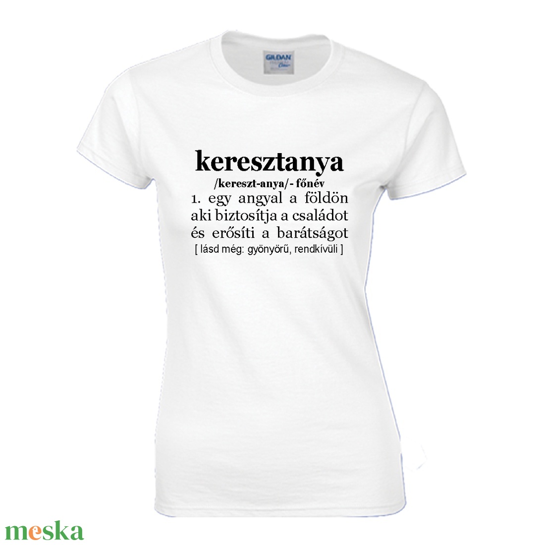 Keresztanya póló - ruha & divat - női ruha - póló, felső - Meska.hu Keresztanya póló - ruha & divat - női ruha - póló, felső - Meska.hu