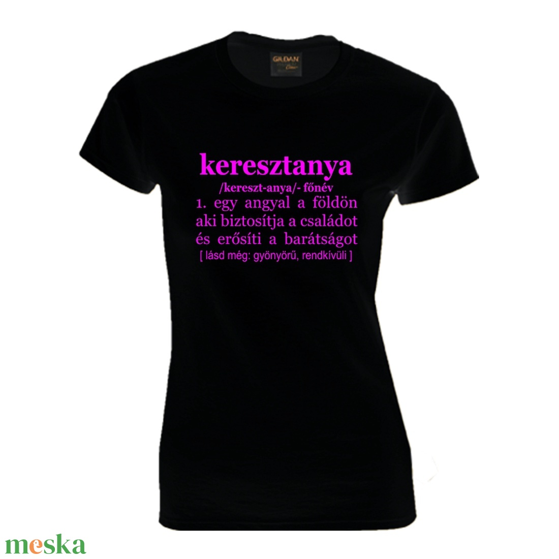 Keresztanya póló - ruha & divat - női ruha - póló, felső - Meska.hu Keresztanya póló - ruha & divat - női ruha - póló, felső - Meska.hu