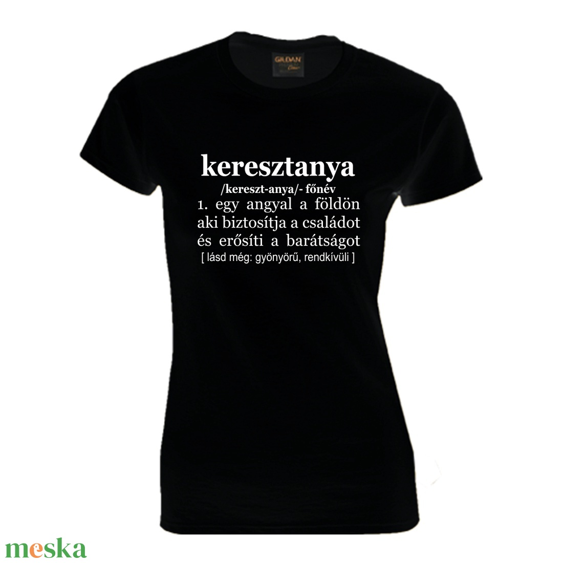Keresztanya póló - ruha & divat - női ruha - póló, felső - Meska.hu Keresztanya póló - ruha & divat - női ruha - póló, felső - Meska.hu