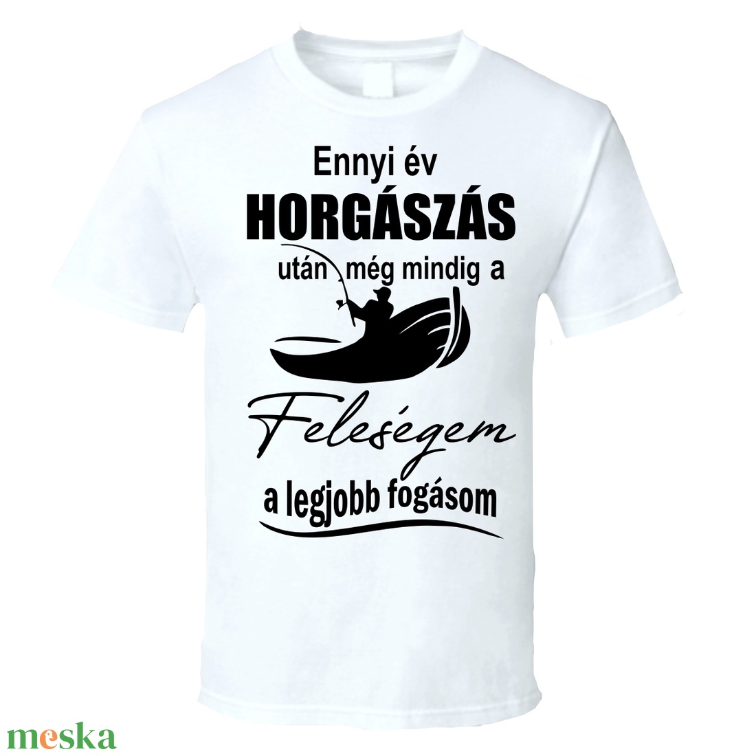 Póló horgász férjeknek - ruha & divat - férfi ruha - póló - Meska.hu