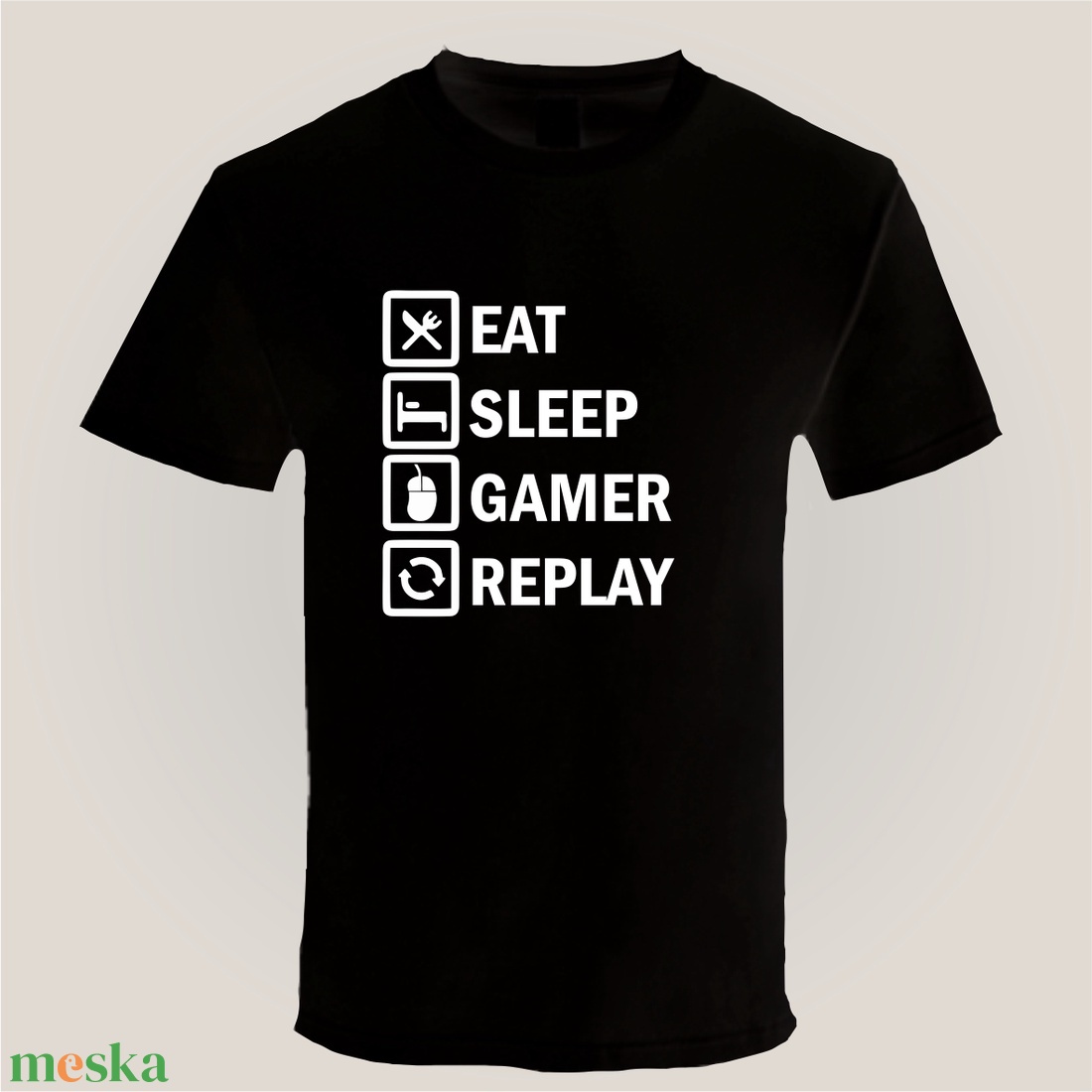Gamer póló - ruha & divat - férfi ruha - póló - Meska.hu
