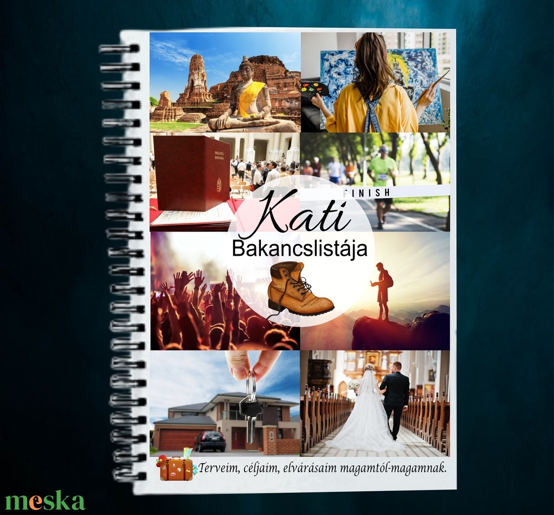 Egyedi, névre szóló bakancslista - otthon & életmód - papír, írószer - jegyzetfüzet & napló - Meska.hu Egyedi, névre szóló bakancslista - otthon & életmód - papír, írószer - jegyzetfüzet & napló - Meska.hu