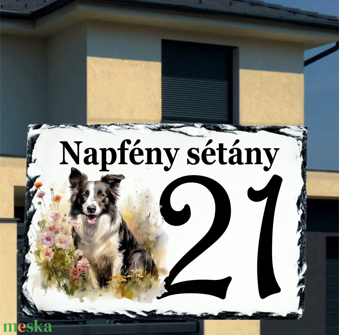 Házszám tábla Border Collie 3. mintával - otthon & életmód - ház & kert - házszám - Meska.hu Házszám tábla Border Collie 3. mintával - otthon & életmód - ház & kert - házszám - Meska.hu