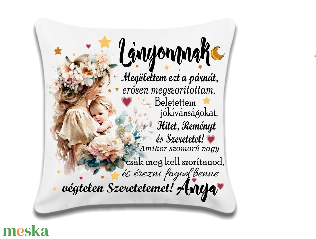 Egyedi lányos párna - baba - mama - babaszoba dekoráció - gyerek díszpárna - Meska.hu