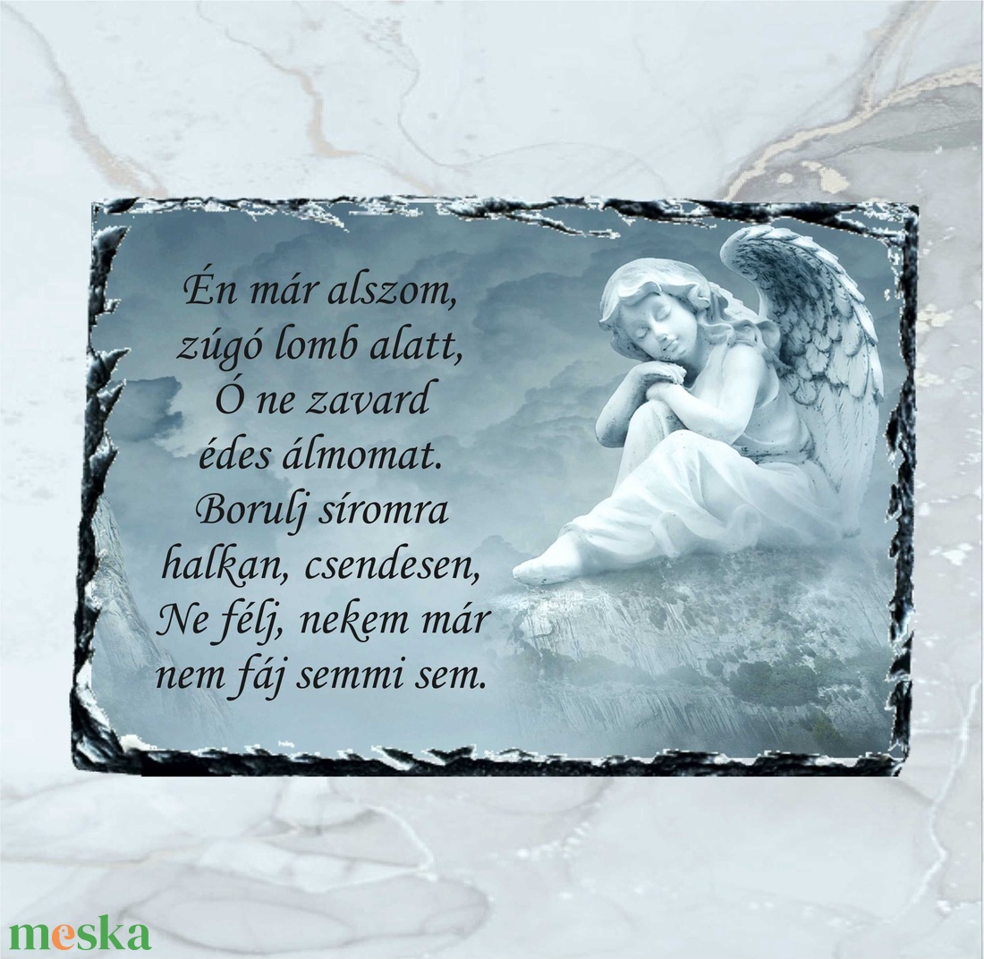 Egyedi szöveges síremlék - otthon & életmód - vallás - temetkezési tárgy - Meska.hu Egyedi szöveges síremlék - otthon & életmód - vallás - temetkezési tárgy - Meska.hu