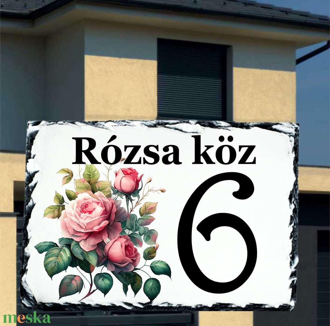 Házszámtábla - otthon & életmód - ház & kert - házszám - Meska.hu