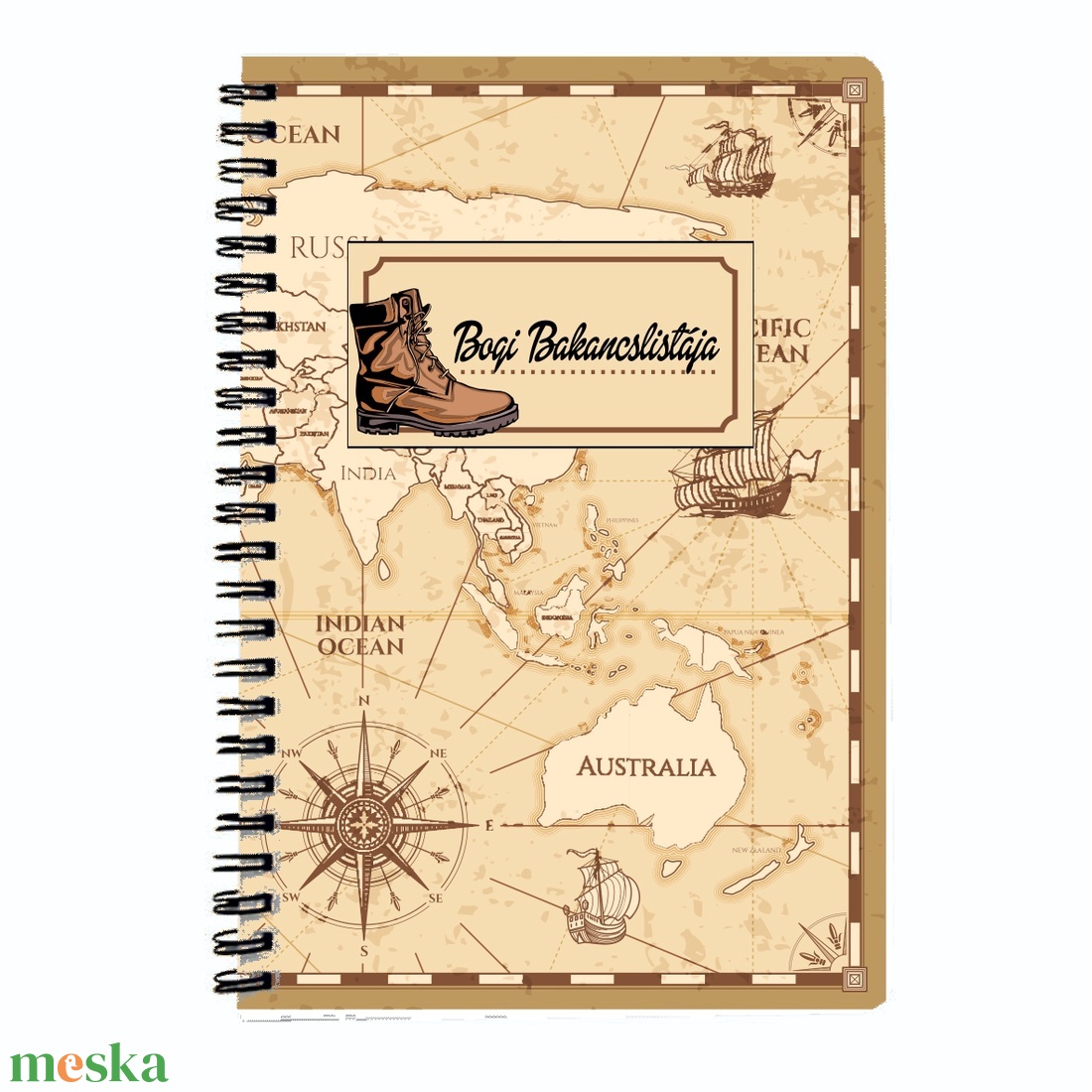 Bakancslistás füzet saját névvel - otthon & életmód - papír, írószer - jegyzetfüzet & napló - Meska.hu