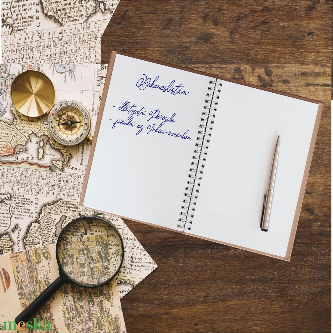 Bakancslistás füzet saját névvel - otthon & életmód - papír, írószer - jegyzetfüzet & napló - Meska.hu