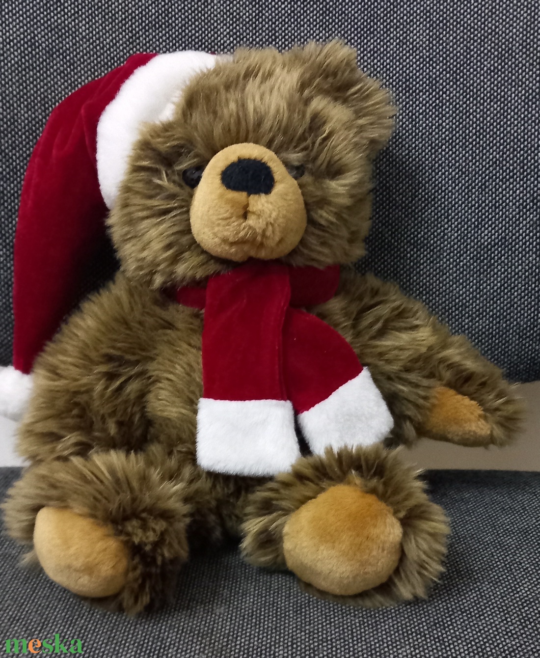 Karácsonyi plüss maci  - játék & sport - plüssállat & játékfigura - maci - Meska.hu