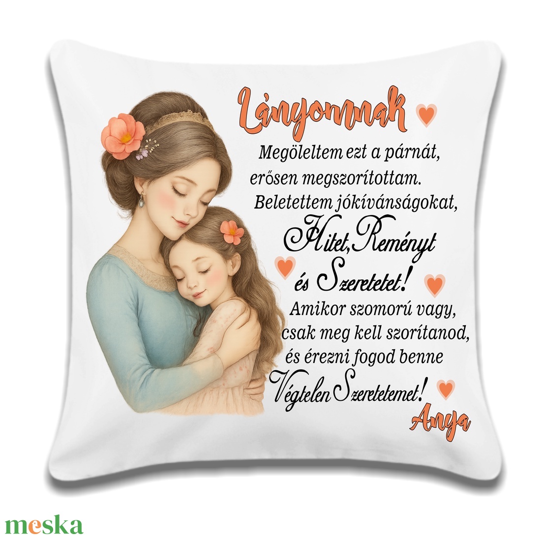 Egyedi párna lánygyermekeknek - baba - mama - babaszoba-dekoráció - gyerek díszpárna - Meska.hu
