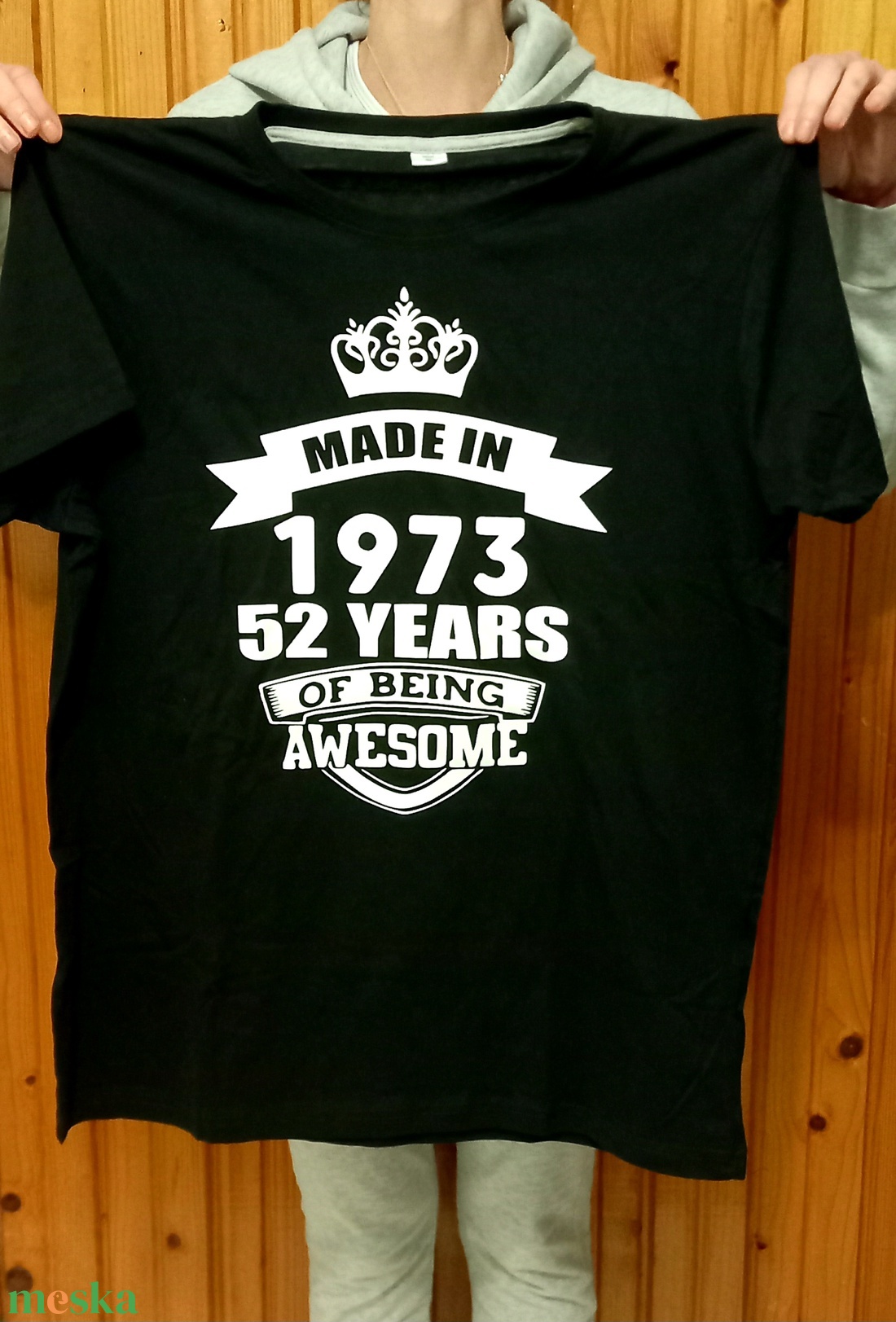 1973-as születésű póló AKCIÓ - ruha & divat - férfi ruha - póló - Meska.hu