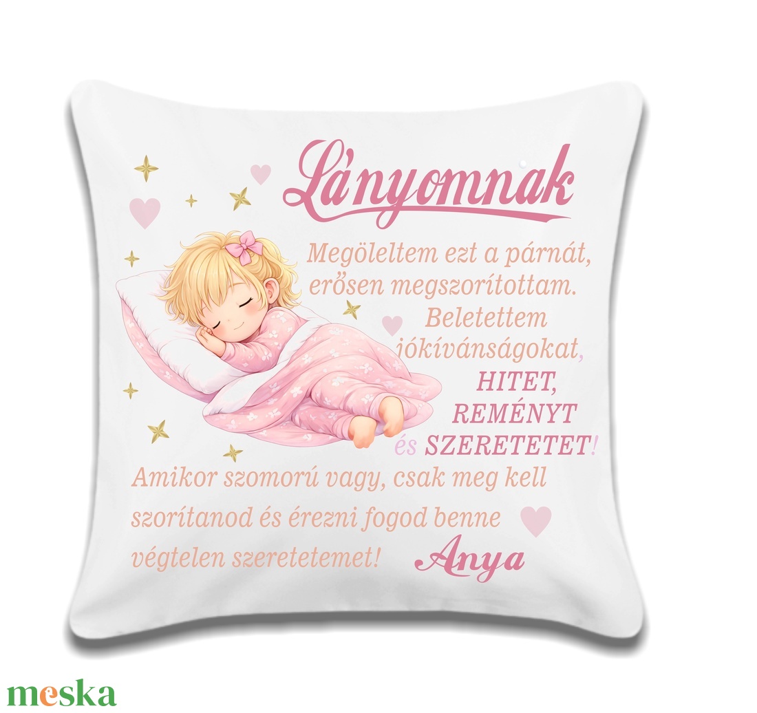 Egyedi párna lányoknak - baba - mama - babaszoba dekoráció - gyerek díszpárna - Meska.hu