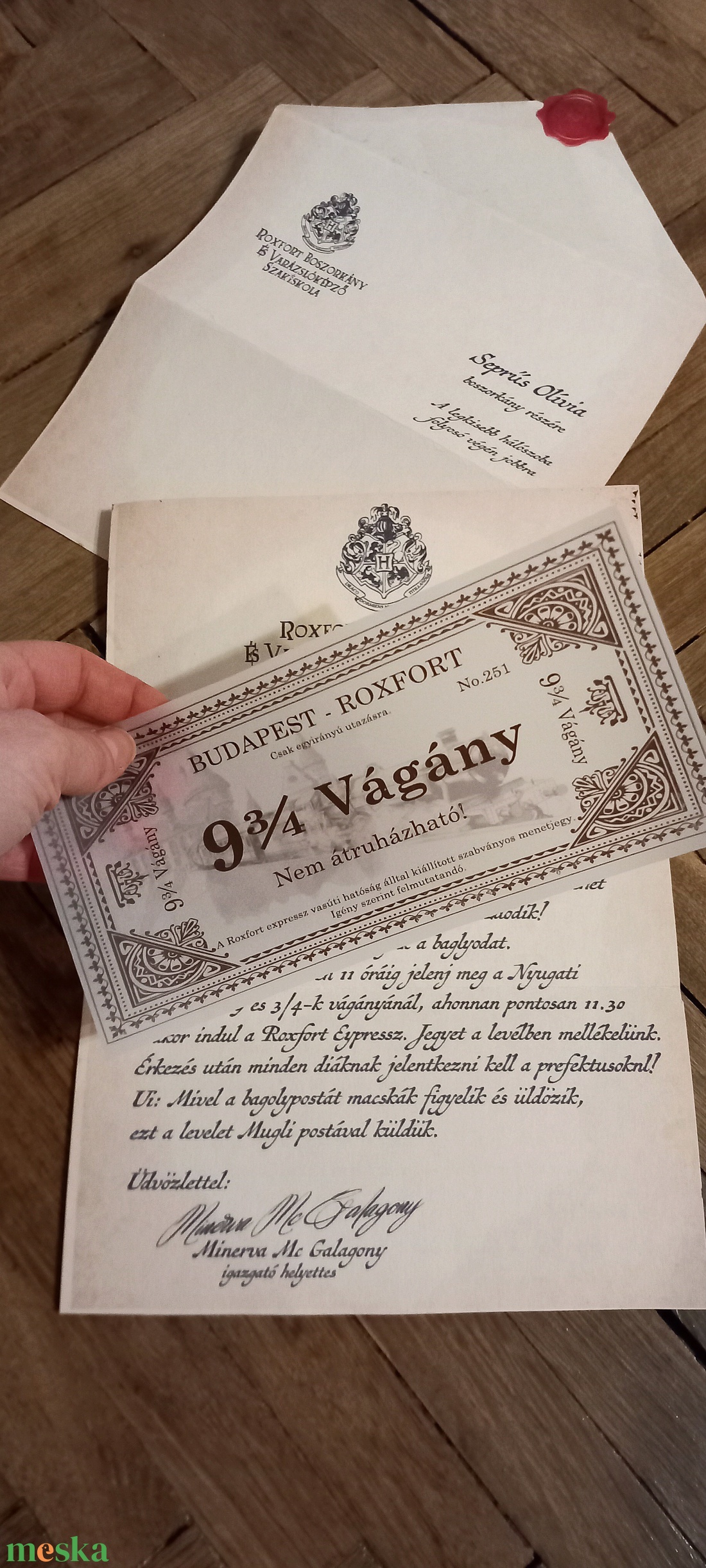 Névre szóló Roxforti levél !!!  - művészet - grafika & illusztráció - egyéb rajzok - Meska.hu