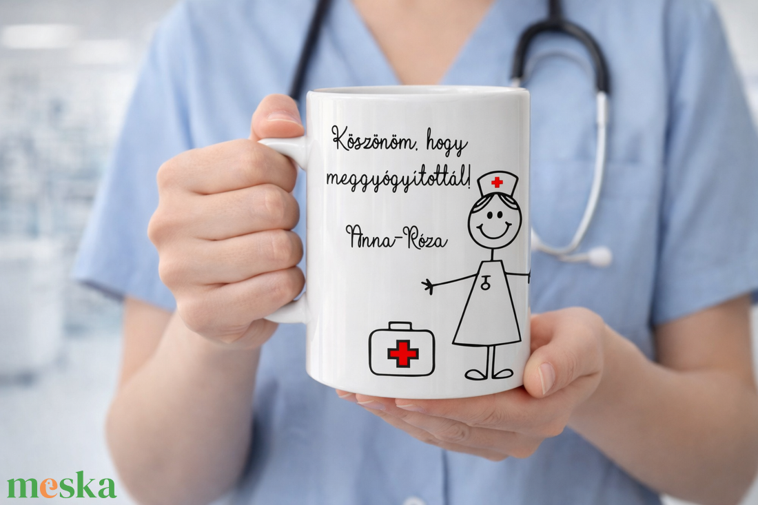 Bögre doktornőnek, nővérnek, ápolónőnek  - otthon & életmód - konyhafelszerelés, tálalás - tálalás - bögre & csésze - Meska.hu