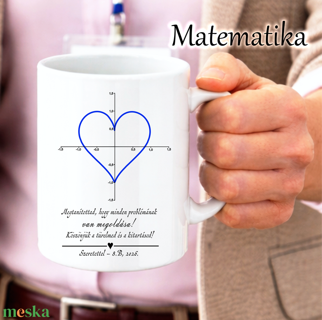 Matematika tantárgyas bögre ballagásra, pedagógusnapra tanárnak - otthon & életmód - konyhafelszerelés, tálalás - tálalás - bögre & csésze - Meska.hu