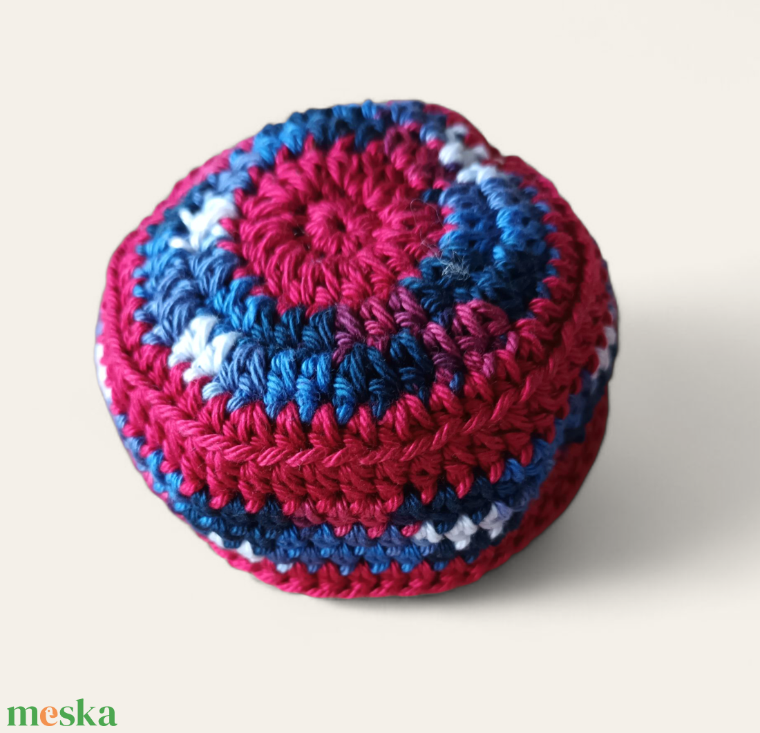 Footbag/Babzsák bordó-kék - játék & sport - sport és kikapcsolódás - labdajátékok - Meska.hu