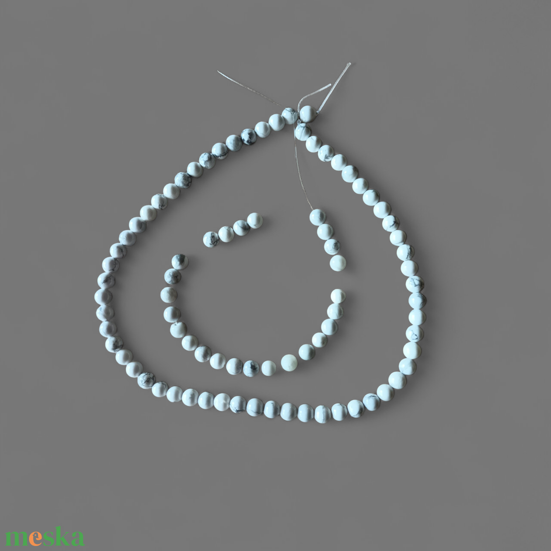 Howlit ásvány golyó  - diy (csináld magad) - egységcsomag - Meska.hu