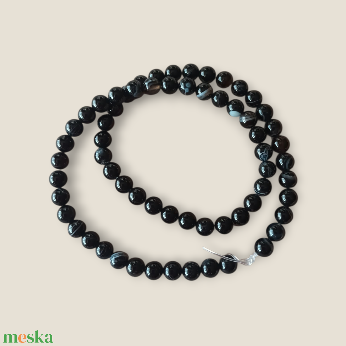 Obszidián ásvány golyó  - diy (csináld magad) - egységcsomag - Meska.hu