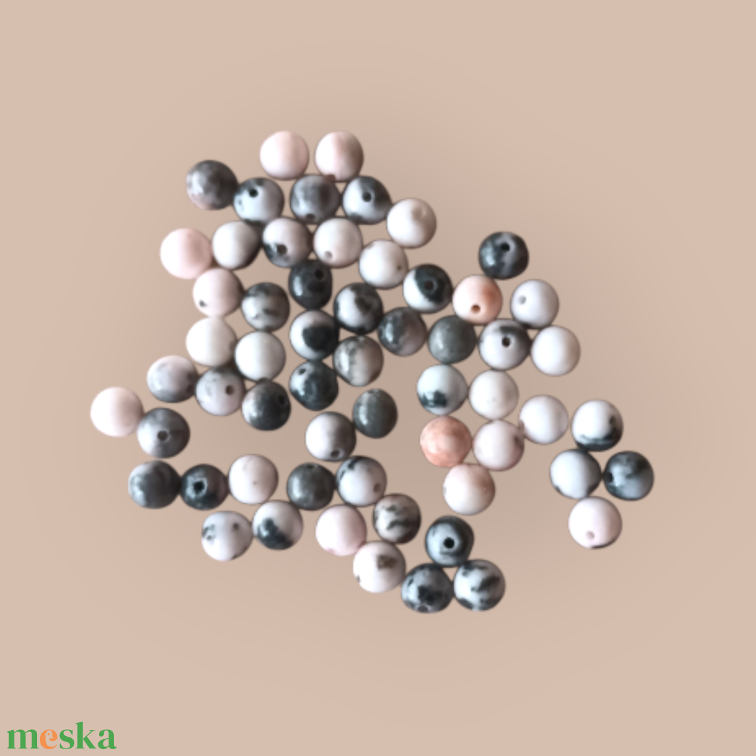 Zebrajáspis ásvány golyó  - diy (csináld magad) - egységcsomag - Meska.hu