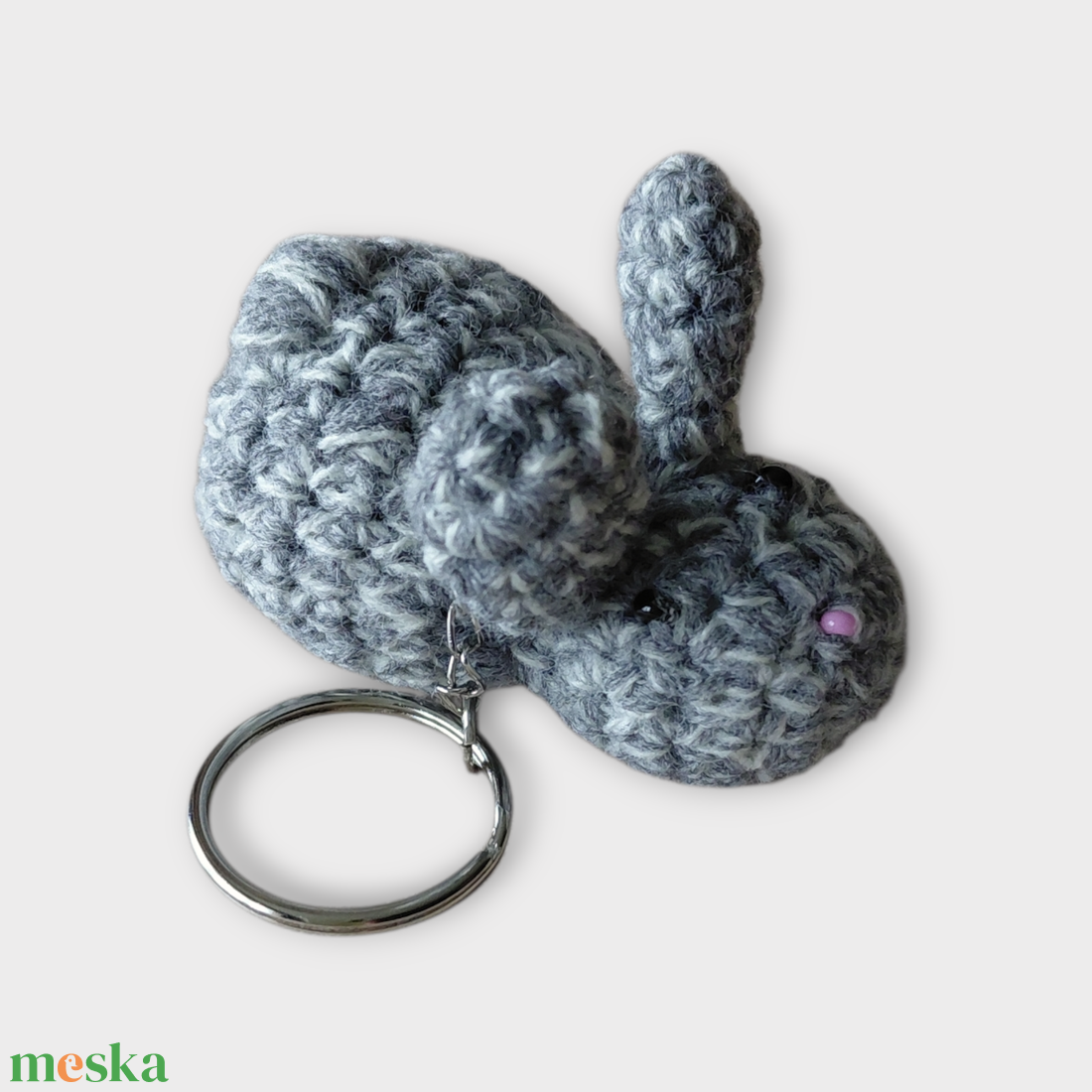Nyuszis kulcstartó  - táska & tok - kulcstartó & táskadísz - táskaakasztó - Meska.hu