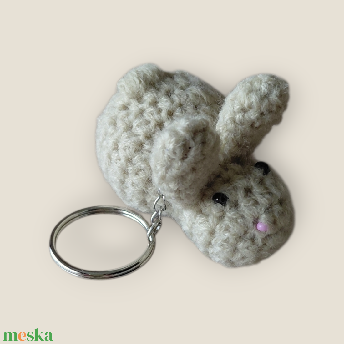 Nyuszis kulcstartó  - táska & tok - kulcstartó & táskadísz - táskaakasztó - Meska.hu