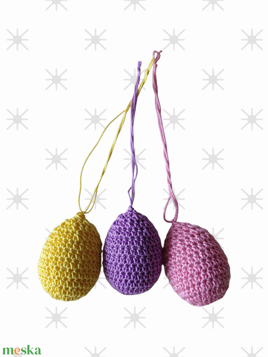 Húsvéti dekorációs tojás 3 db - ünnepi díszek, dekorációk - húsvéti díszek és dekorációk - húsvéti asztaldíszek - Meska.hu