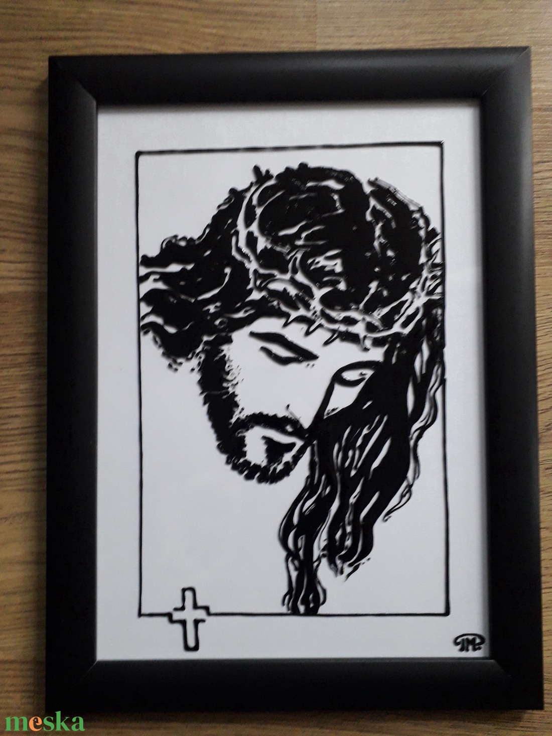 Jézus  - művészet - festmény - üvegfestmény - Meska.hu