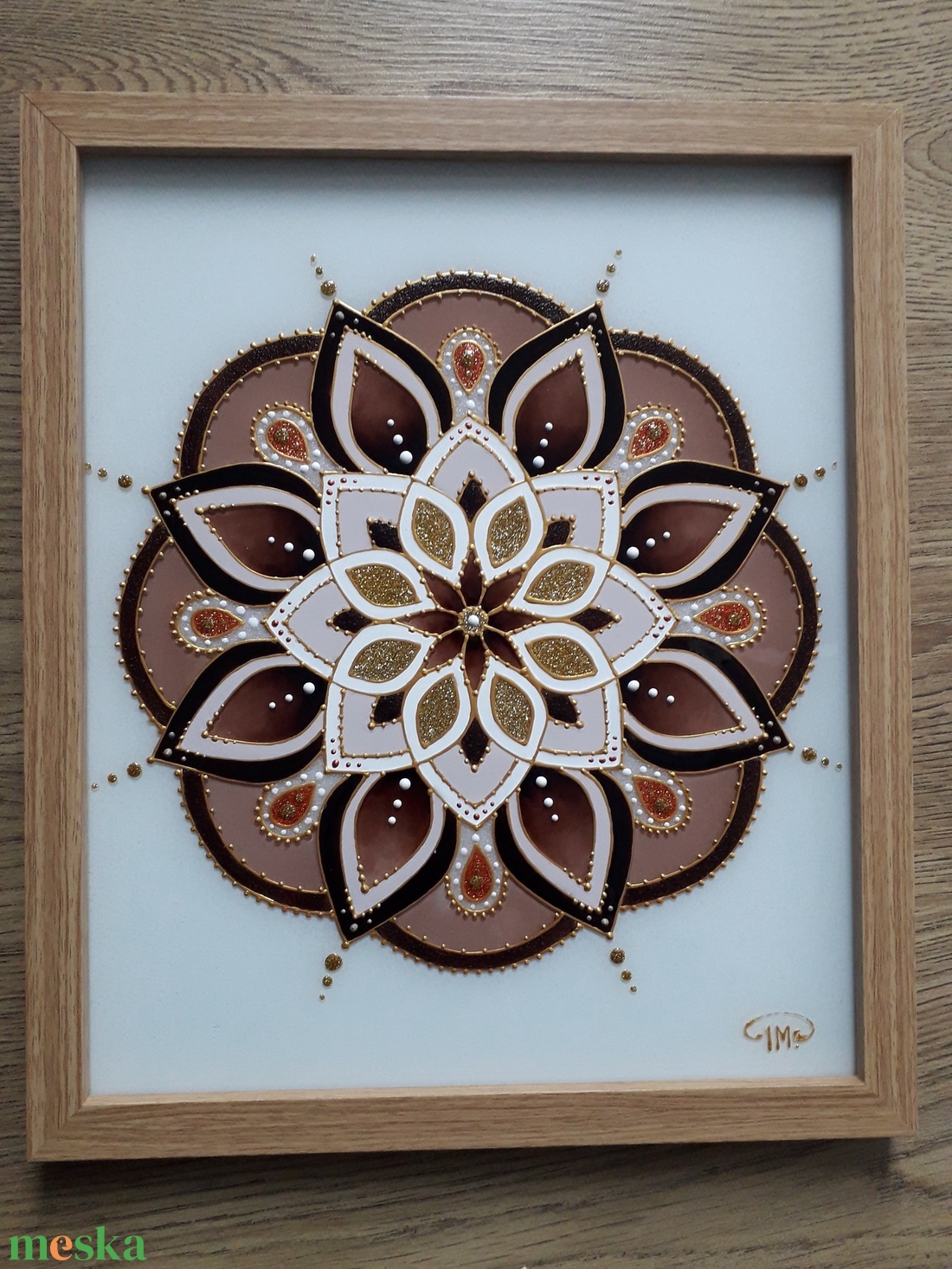 Mandala - művészet - festmény - üvegfestmény - Meska.hu