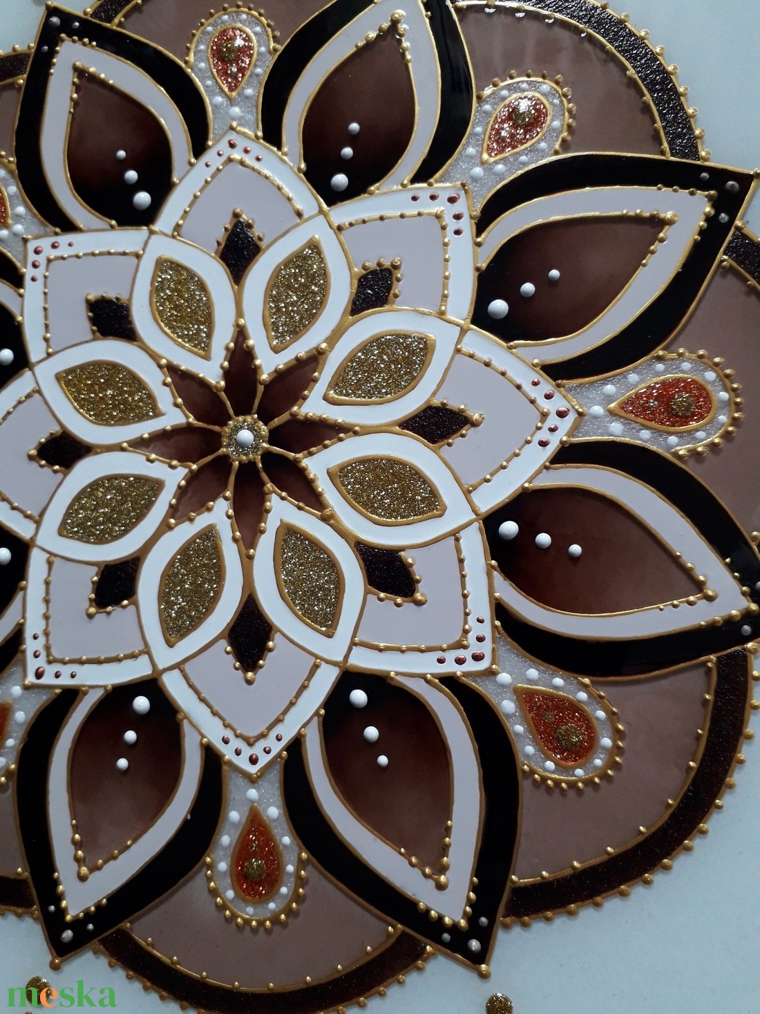 Mandala - művészet - festmény - üvegfestmény - Meska.hu